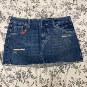 Denim Mini Skirt
